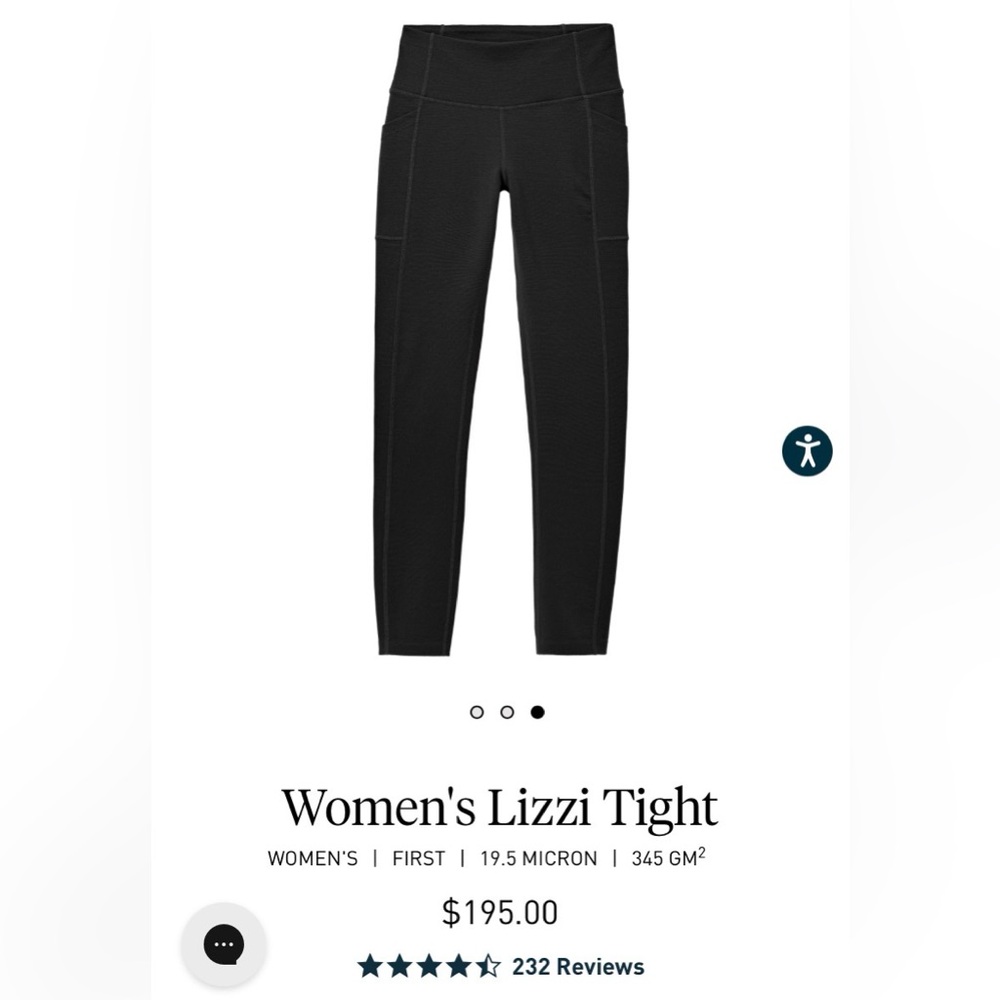 ibex Women's Lizzi Tight Merino Wool Leggings - Black